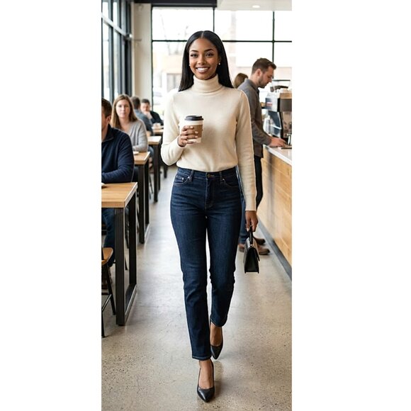 J. CREW - Dark wash high rise skinny jeans - Picture 2 of 11